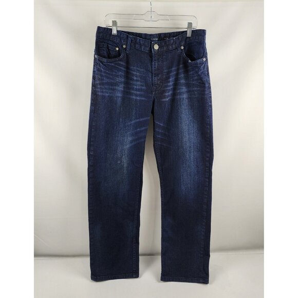 Calvin Klein Jeans Mens 36x32 Caans Blue Straight Leg Denim - Picture 1 of 13